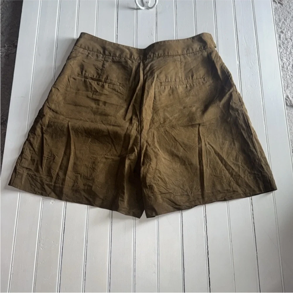 Banana Republic Belted Shorts Olive/Brown Size 12 - Picture 6 of 6